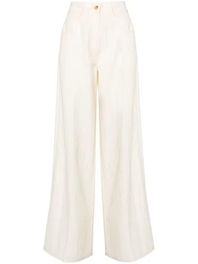 Forte Forte Cotton Blend Trousers In White