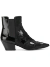 Ash Stars Ankle Boots - Black In Black