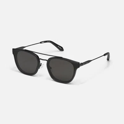 Quay Getaway In Matte Black,black Polarized