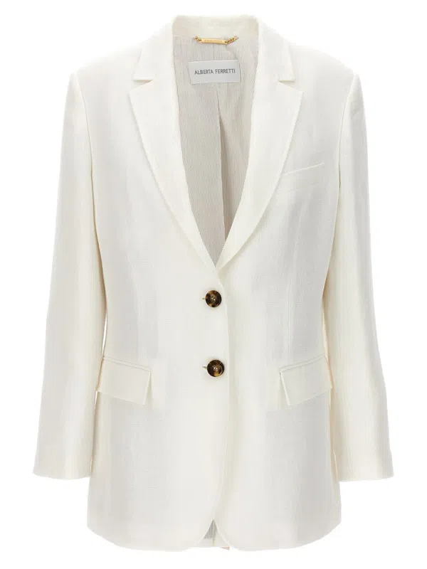 Alberta Ferretti double-breasted velvet blazer - Purple