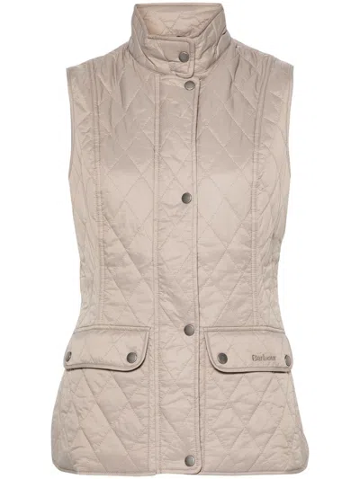 Barbour Otterburn Quilted Gilet In Be71 Taupe