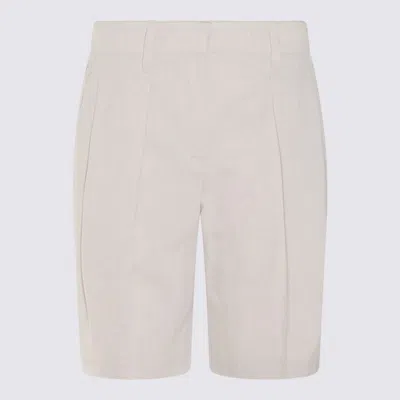 Brunello Cucinelli White Cotton Shorts
