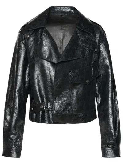 Salvatore Santoro Black Leather Jacket