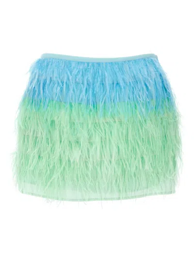 Twinset Myfo Mini Skirt In Blue