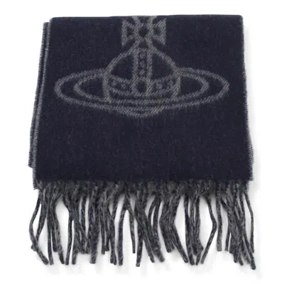 Vivienne Westwood Scarfs In Slate Blue