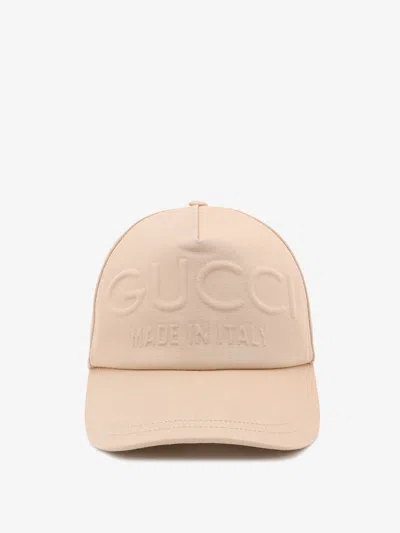 Gucci Cotton Hat In Beige