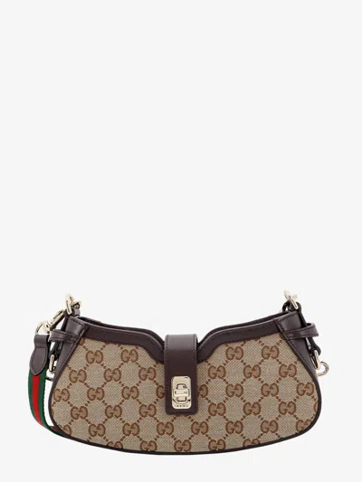 Gucci Moon Side Mini Shoulder Bag In Brown