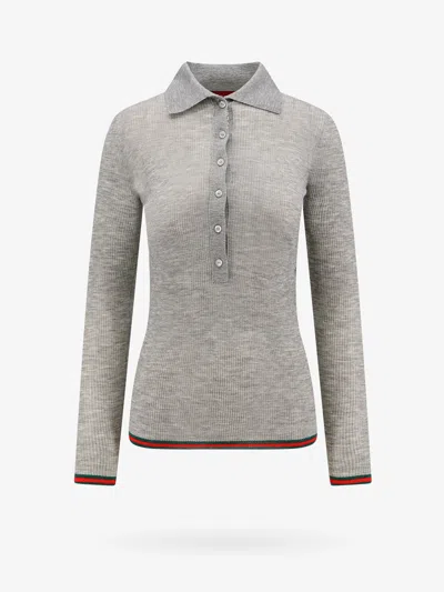 Gucci Polo Shirt In Grey