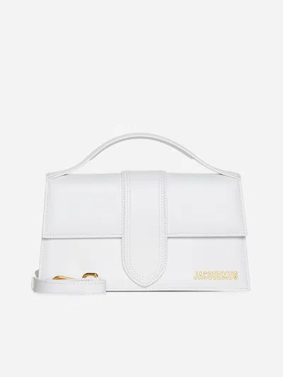 Jacquemus Le Grand Bambino Leather Bag In White