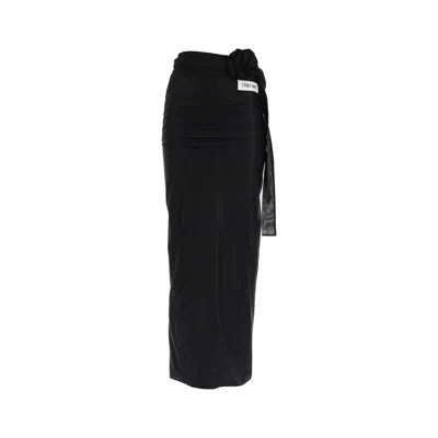 Dolce & Gabbana Jersey Stretch Maxi Skirt In Black