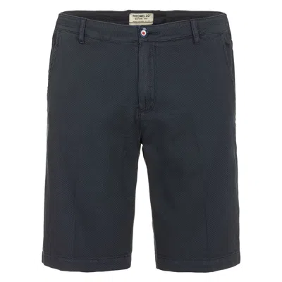 Fred Mello Blue Cotton Short In Red