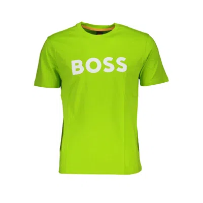 Hugo Boss Cotton Men's T-shirt In Green