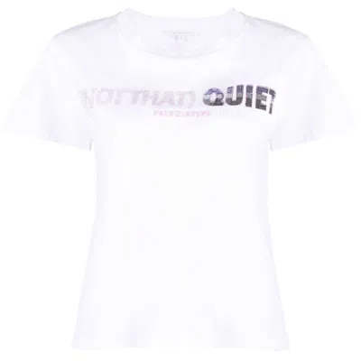 Patrizia Pepe Crystal-embellished Cotton T-shirt In White