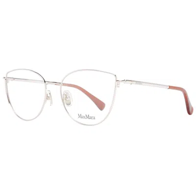 Max Mara Rose Gold Women Optical Frames In Metallic