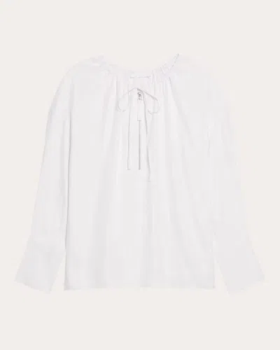 Helmut Lang Women's Drawstring Shirt In White