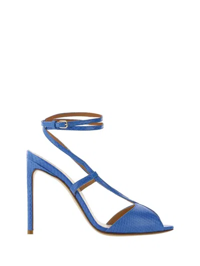 Francesco Russo Sandals In Cobalt Blue