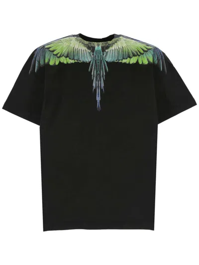 Marcelo Burlon County Of Milan T-shirts And Polos In Black Light Gre
