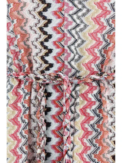 Missoni Dresses In Pink Wht Tone Multic