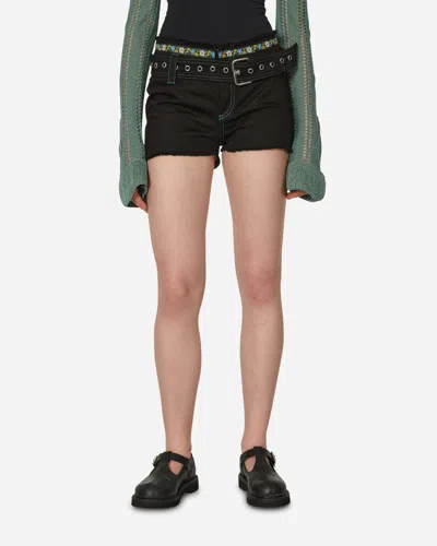 Cormio Robin Fitted Denim Shorts In Black