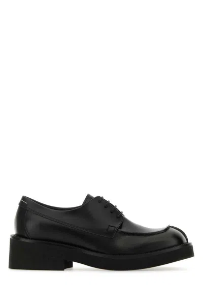 Mm6 Maison Margiela Man Lace-up Shoes Black Size 13 Soft Leather