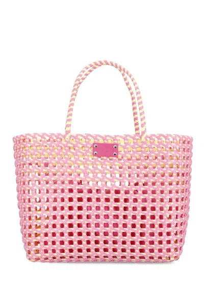 Msgm Tote Bags  Woman Color Pink