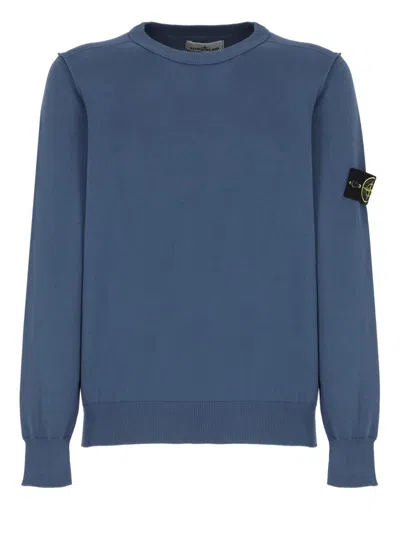 Stone Island Sweaters Blue