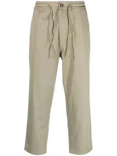Universal Works Cropped Fit Pants In Beige