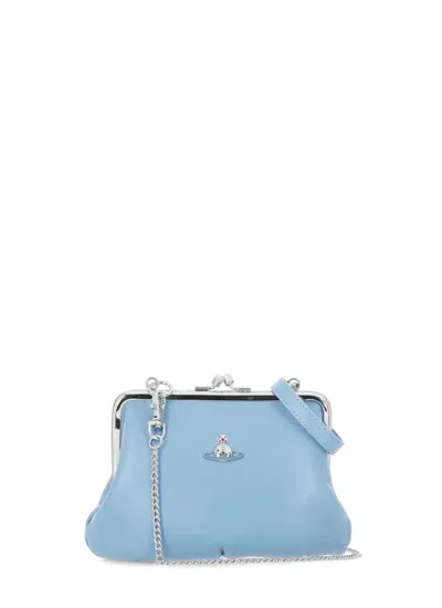 Vivienne Westwood Granny Frame Purse In Blue