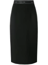DOLCE & GABBANA piped pencil skirt,DRYCLEANONLY