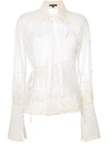 ANN DEMEULEMEESTER LACE EMBROIDERED BLOUSE,1702200610312285259