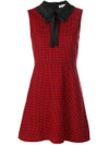 RED VALENTINO houndstooth pattern dress,NR3VA5E532H12277173