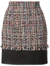 Alexander Mcqueen Multicolored Tweed Mini Skirt