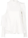 TOM FORD ONE SHOULDER BLOUSE,TS1630FAX13812267818