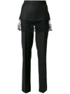 GIVENCHY LACE OVERLAY TAILORED TROUSERS,17X500512612257138
