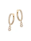 ZOË CHICCO Diamond & 14K Yellow Gold Huggie Hoop Earrings