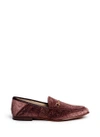 SAM EDELMAN 'Loraine' horsebit floral jacquard velvet step-in loafers