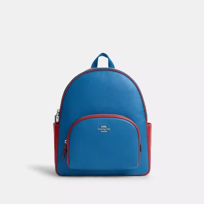 Coach Outlet Court Backpack In Colorblock In Blue