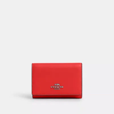 Coach Outlet Micro Wallet In Red