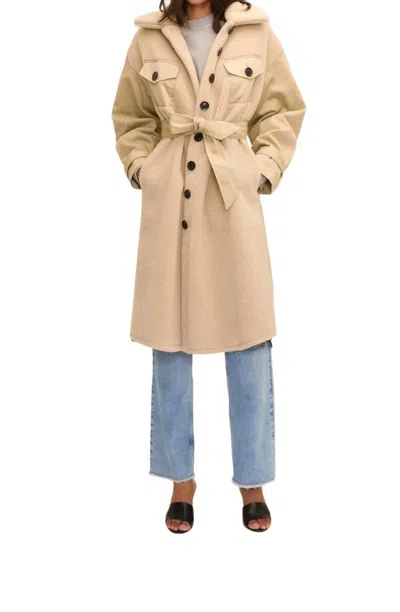 Marissa Webb Frankie Trench Coat In French Beige Combo