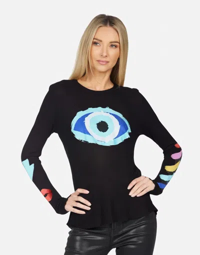 Lauren Moshi X Mckinley X Painted Evil Eye In Black