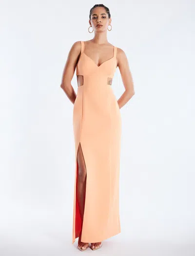 Bcbgmaxazria Kamilla Cutout Gown In Tangerine