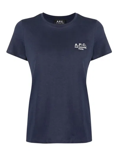 Apc A.p.c. T-shirts In Blue