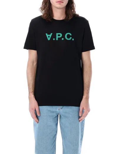Apc A.p.c. Vpc Color T-shirt In Black Green