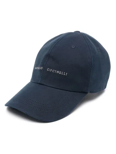 Brunello Cucinelli Hats In Blue