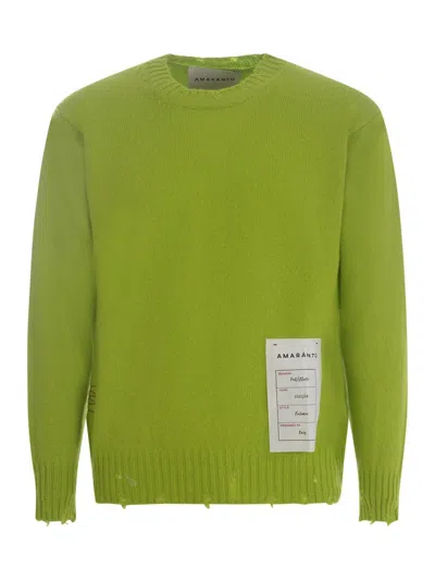 Amaranto Sweater  Made Of Wool Blend In Green