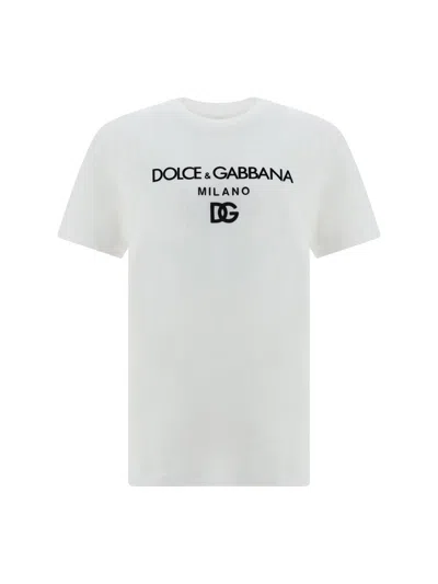 Dolce & Gabbana T-shirts In Bianco Ottico