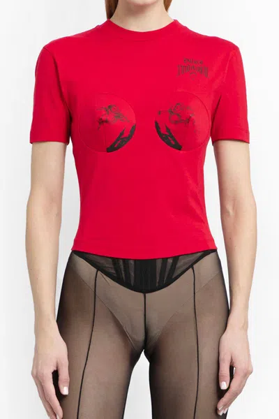 Dilara Findikoglu Red Cone Bra T-shirt