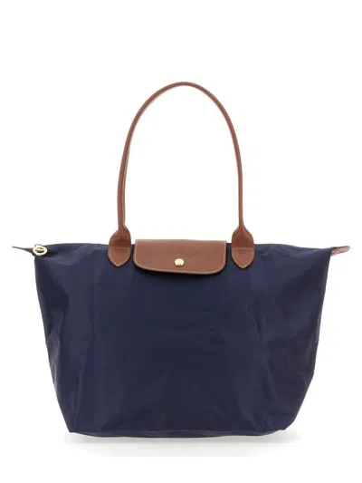 Longchamp Le Pliage Large Bag In Blue