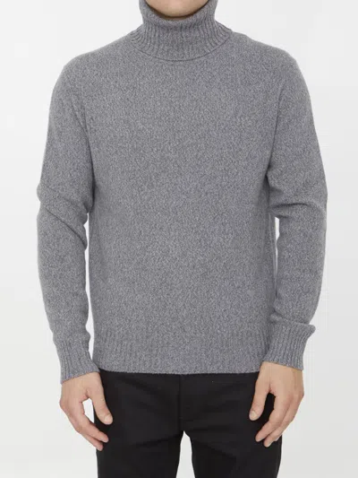 Ami Alexandre Mattiussi Grey Cashmere Turtleneck