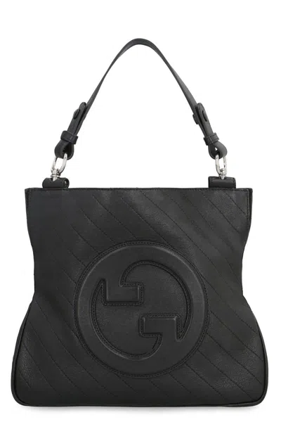 Gucci Blondie Leather Tote In Black